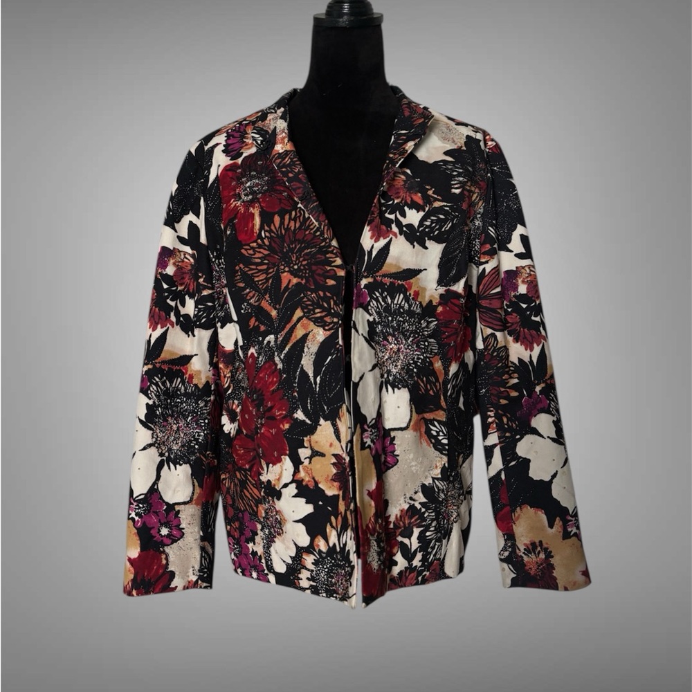 Chico's Multicolor Floral blazer